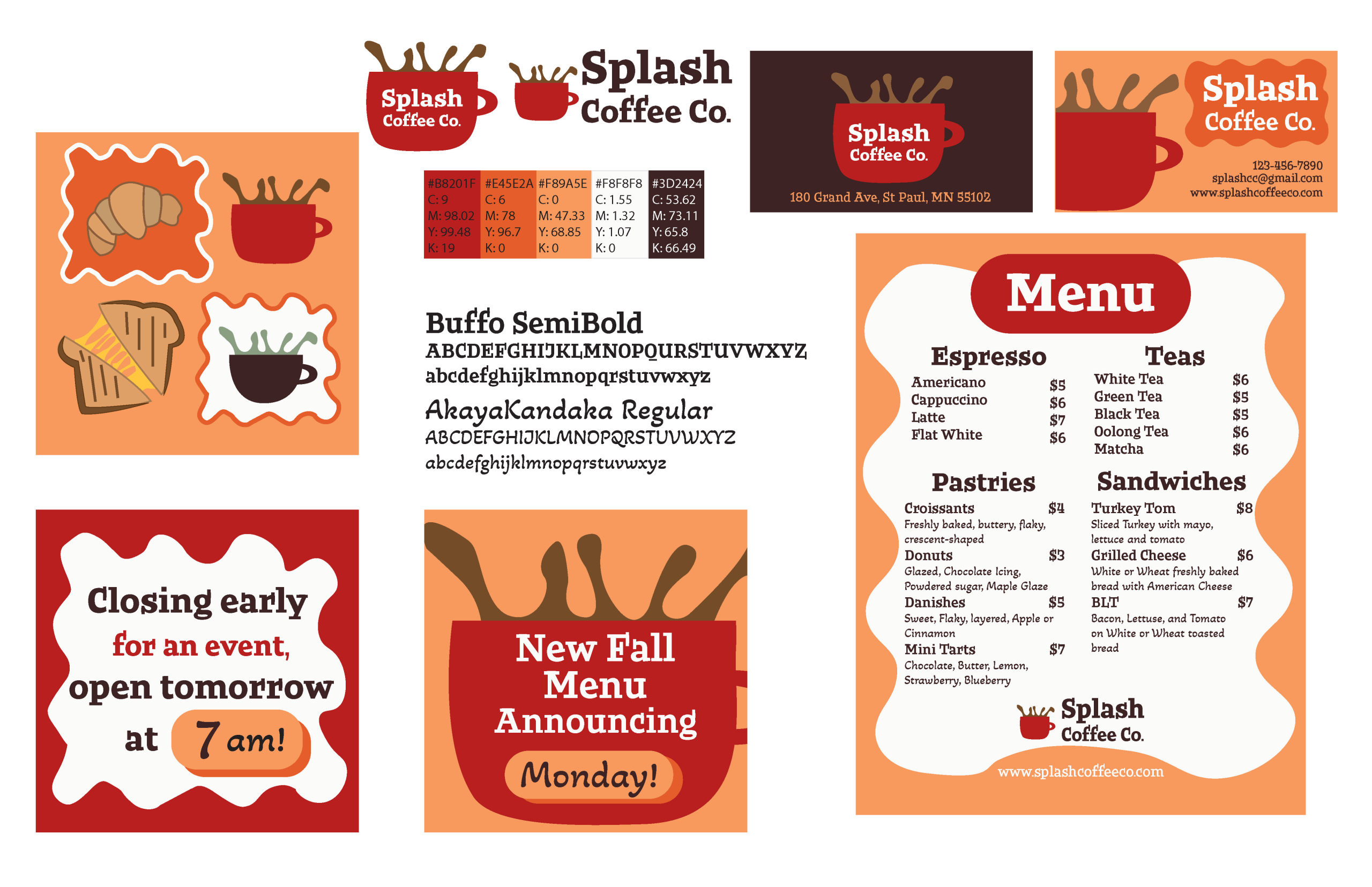 Branding and Menu